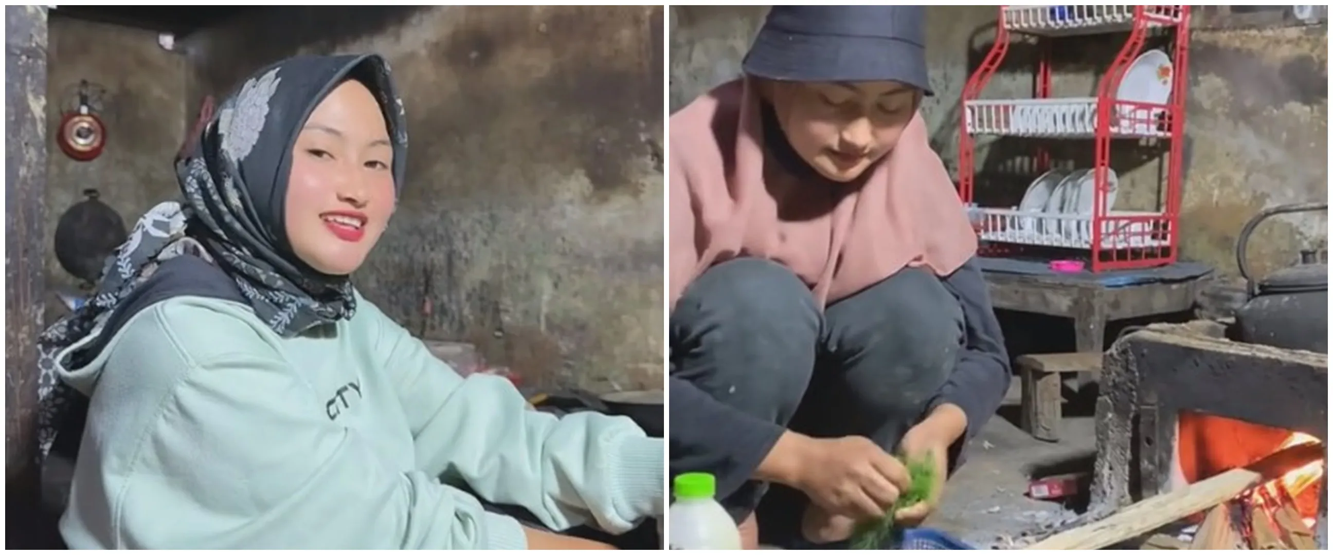 Dulu cuma beralaskan tanah, ini 10 potret dapur baru Novi Listiana pedangdut banting setir jadi petani