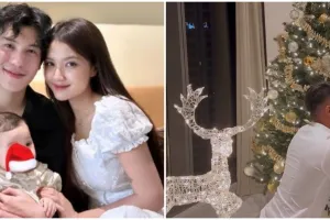 Momen 9 seleb rayakan Natal perdana bareng suami, potret Pamela Bowie pamer baby bump curi atensi