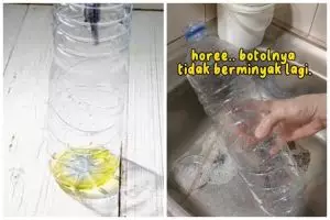Tak perlu pakai beras, ini cara bersihkan botol minyak goreng cukup dengan 1 alat dan bahan sederhana