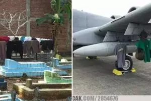 11 Poret kocak cara orang jemur pakaian ini nyeleneh abis, bergurunya dari mana sih?