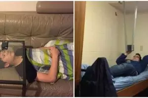 11 Potret kocak life hack pakai gadget ini nyeleneh tapi menarik ditiru, nggak habis pikir sama idenya