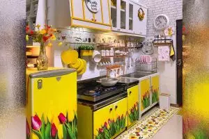 Mewah tanpa kitchen set lengkap, 9 potret dapur pakai meja aluminium ini estetiknya bikin susah kedip