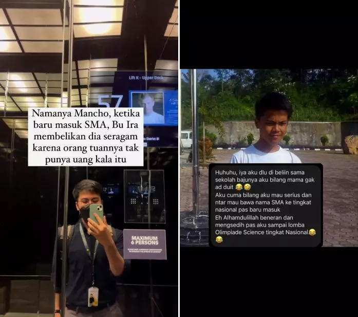 siswa balas kebaikan guru © Instagram