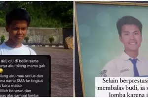 Dibelikan seragam sekolah karena tak mampu, pria ini balas kebaikan gurunya dengan cara tak terduga