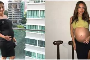 Penampilan 9 seleb blasteran saat tunjukkan baby bump hamil anak pertama, Pamela Bowie tuai sanjungan