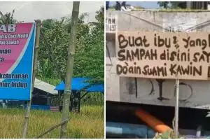 11 Potret kocak peringatan di tempat umum ini bikin yang baca trauma keluar rumah