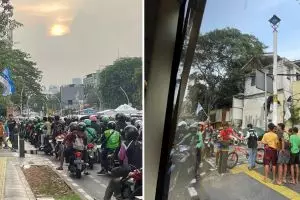 Aksi bocil hadang motor lewat trotoar ini tuai pujian, yang dewasa malah nggak tahu aturan