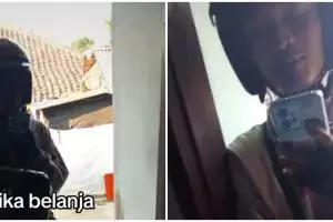 Momen kocak wanita nunggu paket ini endingnya diantar oleh kurir tak terduga, bikin ngakak kenceng