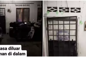 Dekorasi rumah kontrakan jadul ini bukannya estetik malah disebut bak ruang karaoke, intip 9 potretnya