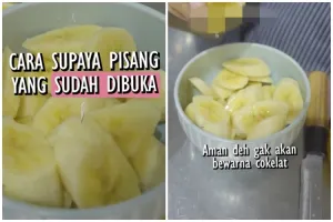 Trik agar pisang matang tak menghitam setelah dikupas, tetap segar mengandalkan 1 bahan dapur