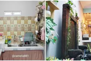 11 Potret dapur mungil tanpa kitchen set ini interiornya bikin sejuk, berasa masak di taman indoor
