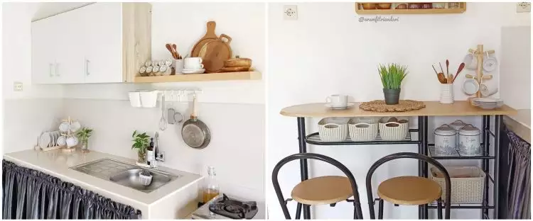 11 Potret dapur minimalis tanpa kitchen set ini visualnya mewah meski letaknya mepet sawah, homey pol