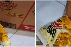 Rejeki nomplok, momen cowok dapat puluhan ribu dari sebungkus makanan ringan ini bikin girang