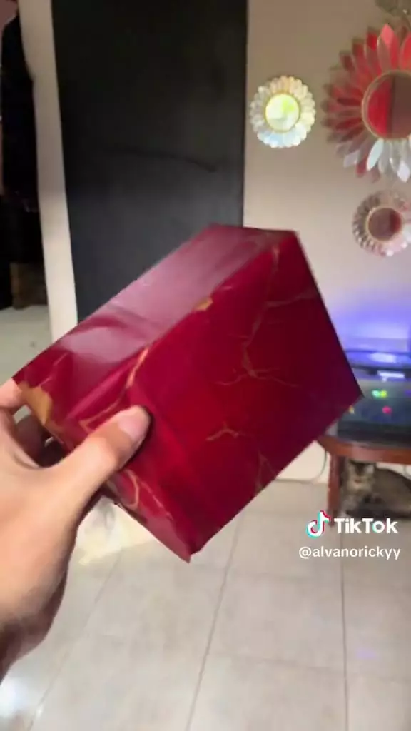 Cowok kasih kado ke emak © TikTok