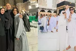 Momen perdana 10 seleb umrah bareng pasangan usai nikah, BCL dan Tiko Aryawardhana kompak ajak anak