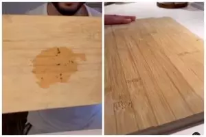 Bukan pakai sitrun atau air panas, ini trik bersihkan talenan kayu agar kinclong dengan 2 bahan dapur