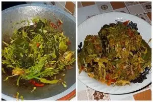 Tak perlu asam jawa, ini trik menumis bunga pepaya agar berkurang rasa pahitnya pakai 1 bahan dapur