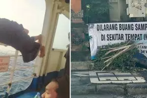11 Potret kocak orang melanggar aturan ini bikin ngelus dada, definisi larangan adalah perintah