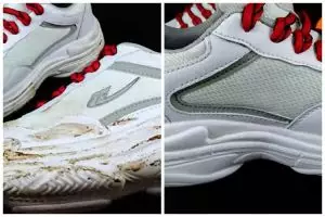 Tanpa dijemur, begini trik hilangkan noda bekas tanah di sepatu putih pakai tambahan 1 bahan dapur