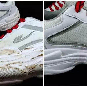 Tanpa dijemur, begini trik hilangkan noda bekas tanah di sepatu putih pakai tambahan 1 bahan dapur