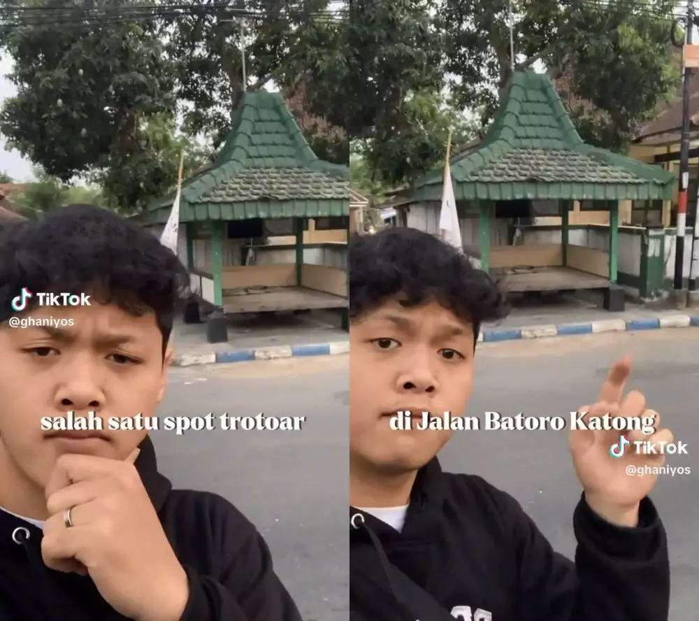 jirat makam di trotoar © TikTok jirat makam di trotoar © TikTok