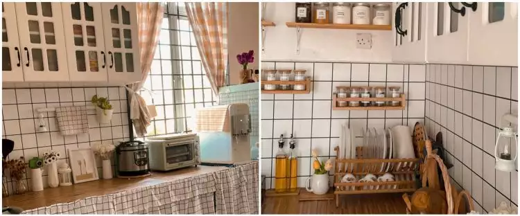 11 Potret dapur minimalis tanpa kitchen set mewah visualnya memikat mata, estetiknya nggak bikin bosan