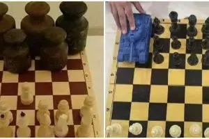 11 Potret kocak orang main catur ini caranya nyeleneh abis, lawan auto naik pitam pas lihat