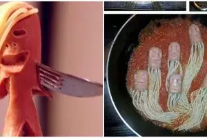 11 Potret kocak kreasi nyeleneh sosis ini bikin geleng kepala, ada yang mirip kuyang