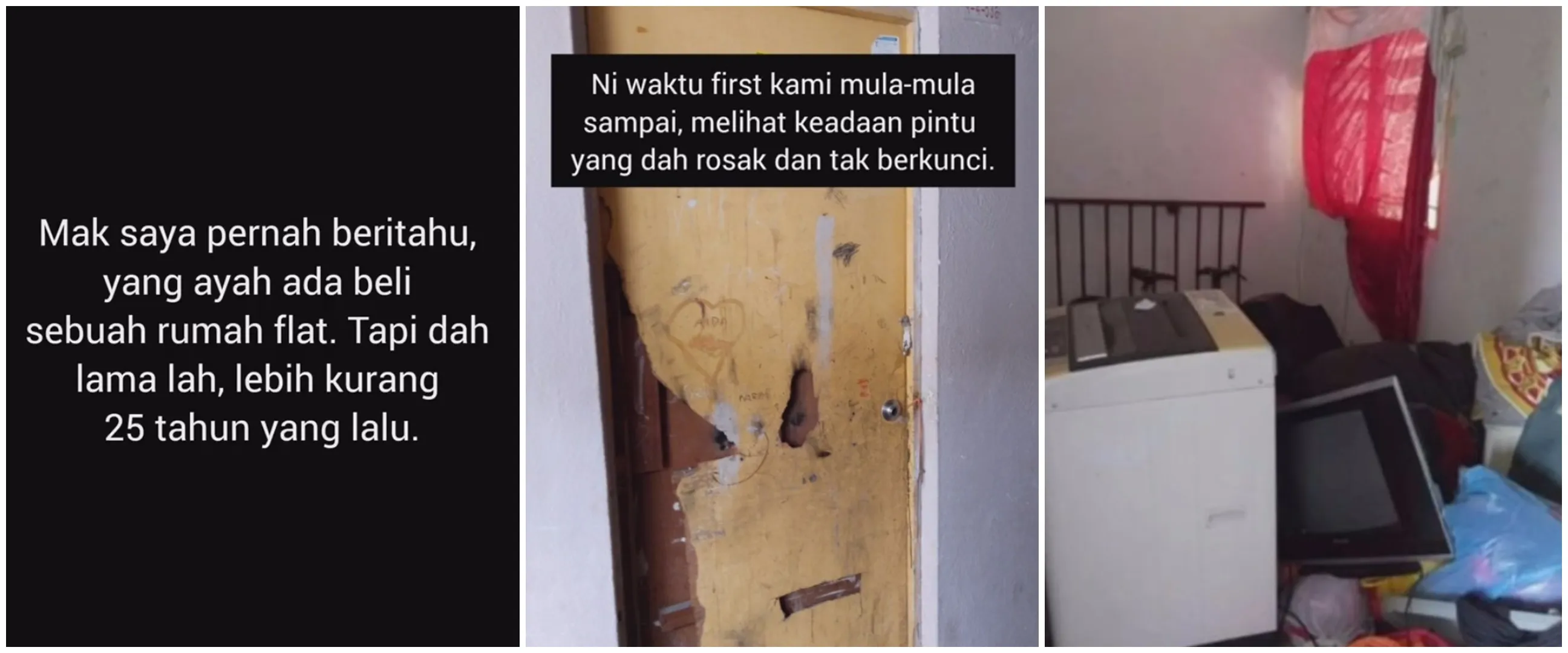 11 Potret makeover rumah orang tua terbengkalai berasa punya hunian baru, dapur nuansa hitam kece abis