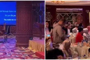 Pria salah kostum di pesta tema 70-an ini bikin yang lihat pengin ngomong 'this is cogil'