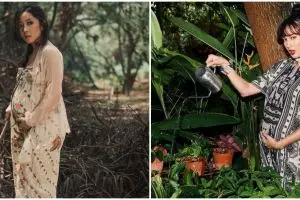 Maternity shoot 9 seleb ini konsepnya unik menyatu dengan alam, Bella Bonita pilih di ladang pisang