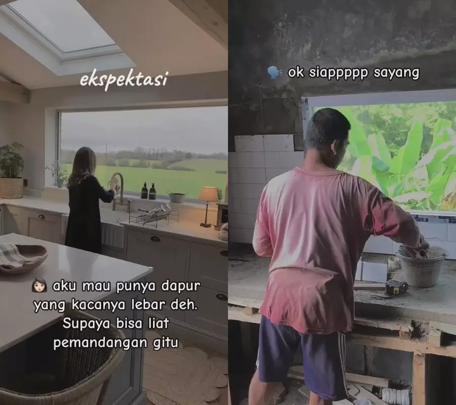 renovasi dapur bikin salah fokus © 2024 brilio.net