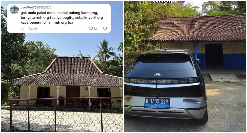 rumah kampung dicibir © TikTok