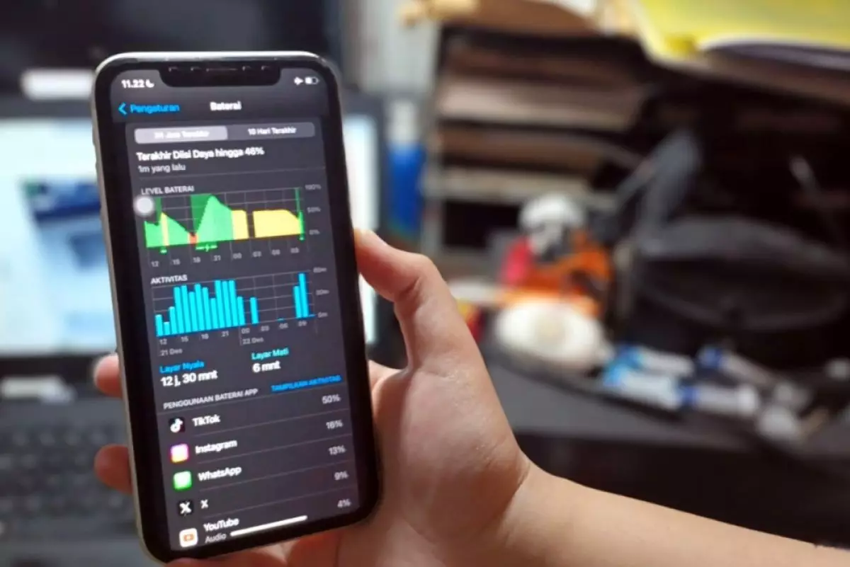 Cara mudah menggunakan alat kesehatan baterai iPhone