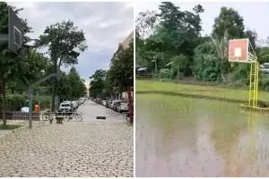 11 Potret kocak lapangan olahraga dengan konsep antimainstream ini bikin atlet tepuk jidat