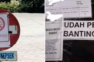 11 Potret kocak tulisan larangan di tempat umum ini bikin yang baca mikir keras, absurd pol