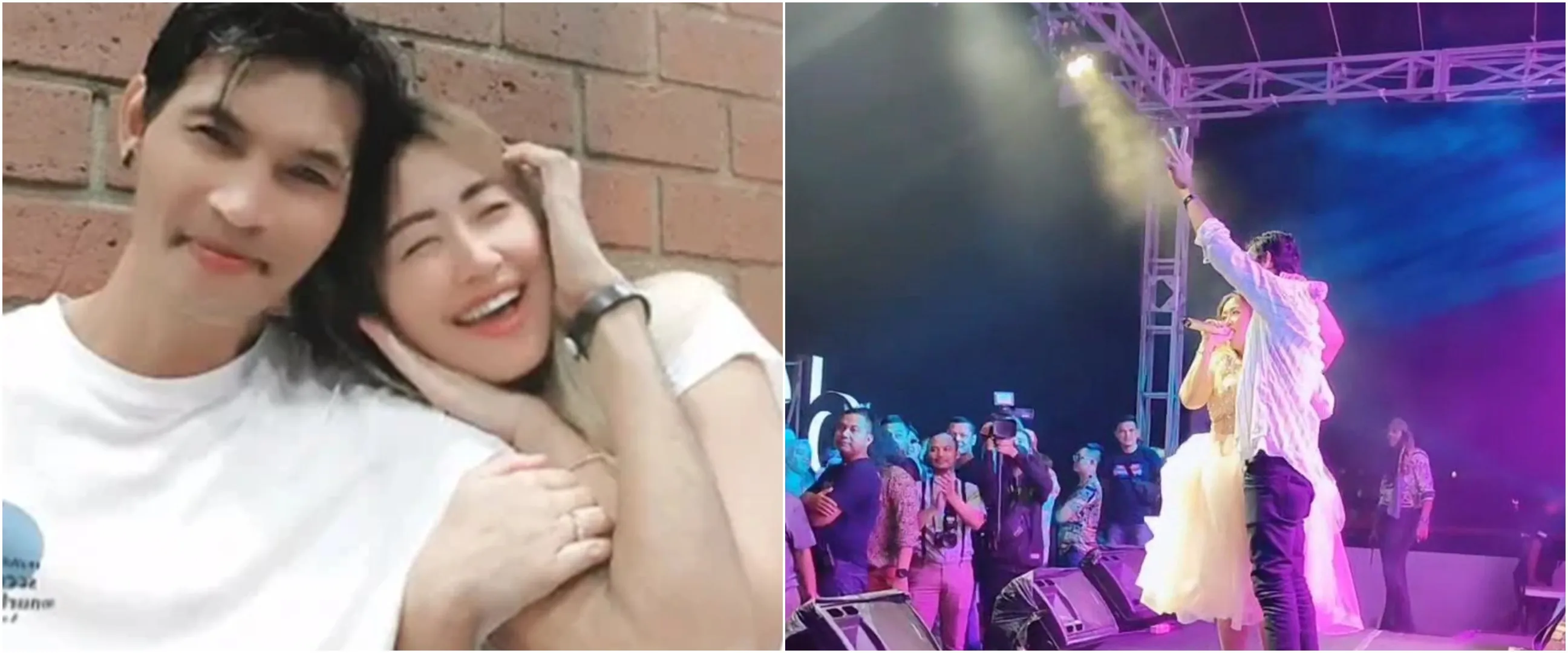 11 Momen bucin Arya Khan pamer dampingi Pinkan Mambo saat manggung, panggilan sayangnya bikin salfok