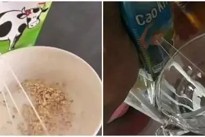 11 Potret kocak cara minum susu ini saking mindblowing-nya bikin melongo, idenya dari mana sih?