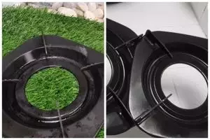 Tanpa sitrun atau air panas, ini trik bersihkan kerak membandel di tungku kompor pakai 2 bahan dapur