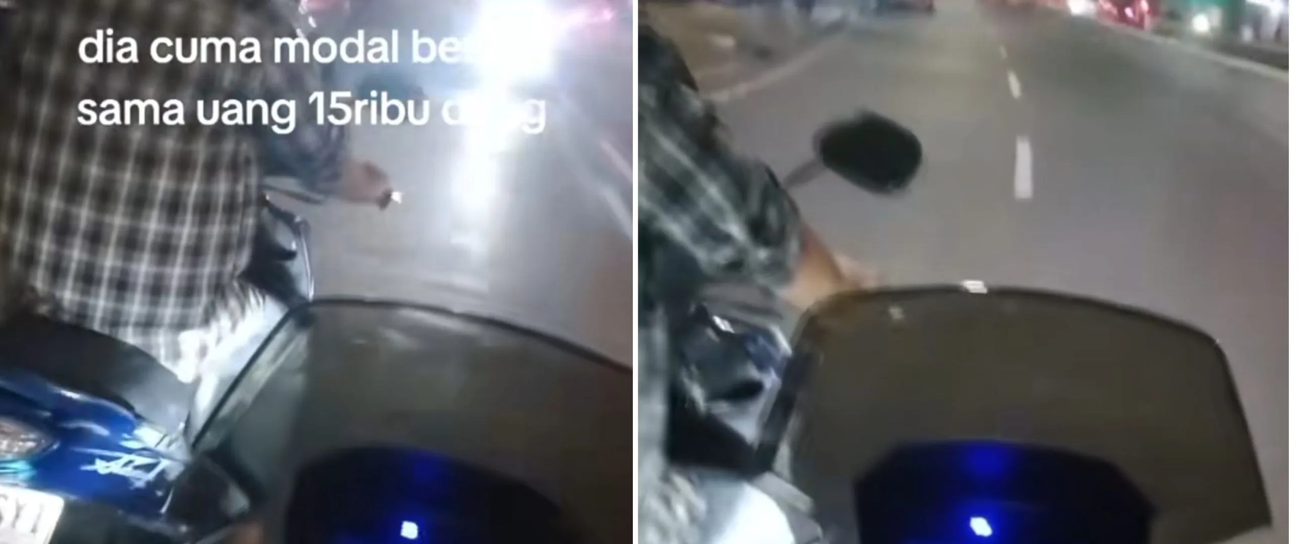 Kisah pria dorong motor karena kehabisan bensin di jalan ini perjuangannya bikin salut