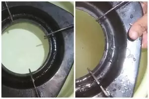 Tanpa direndam air panas atau diberi cuka, ini trik bersihkan kerak di tungku kompor pakai 1 bahan