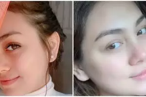 BCL dicibir kenakan sambung bulu mata saat ibadah, begini potret 9 seleb pakai dan tanpa extension