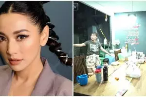 9 Potret dapur Hesti Purwadinata simpel apa adanya, bisa jadi ide penyuka gaya minimalis