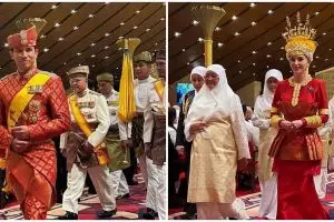 11 Momen Pangeran Mateen & Anisha Rosnah pesta bedak ke tangan 'Berbedak Manten', diawali 17 tembakan