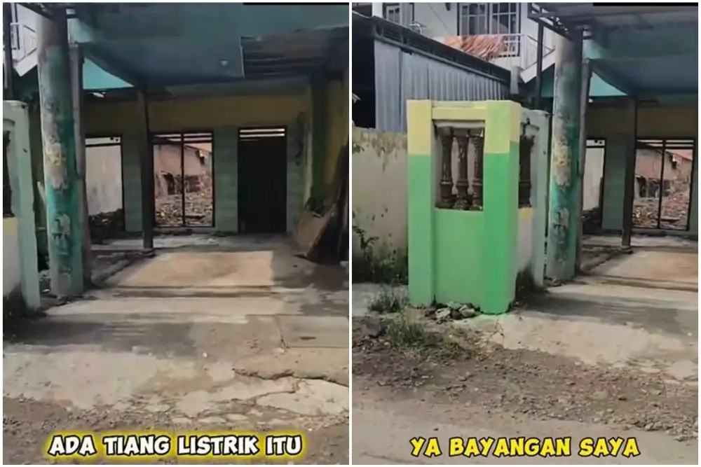 wanita harus bayar 11 juta pindah tiang listrik © TikTok
