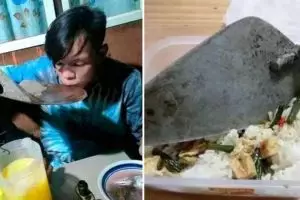 Anti pakai sendok, 11 potret kocak orang makan gunakan alat tak biasa ini bikin tepuk jidat