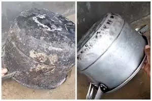 Tanpa sitrun atau baking soda, ini cara ampuh lunturkan kerak di panci cuma tambah 1 bahan dapur