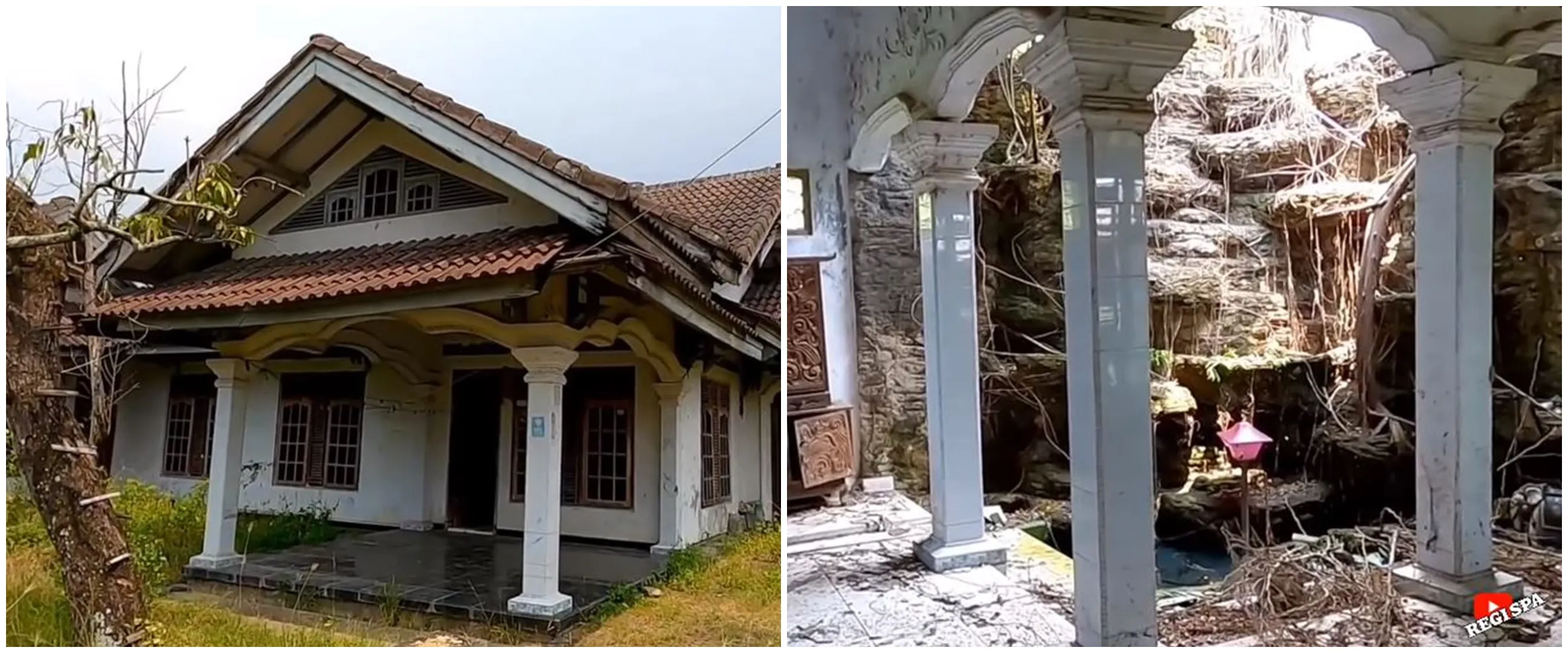 Ditinggal merantau, 11 potret rumah jadul dibiarkan terbengkalai 20 tahun ini kondisinya bikin miris