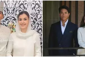 9 Potret resepsi pernikahan Pangeran Abdul Mateen dan Anisha Rosnah, mewah bernuansa emas