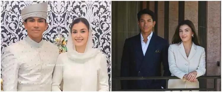 9 Potret resepsi pernikahan Pangeran Abdul Mateen dan Anisha Rosnah, mewah bernuansa emas